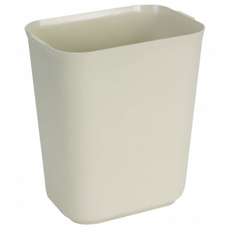 Grainger Fire-Resistant Trash Can Tough Guy 3-1/2 gal. Rectangular Beige Plastic Open Top - Each - 4PGL3-EA