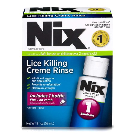 Medtech Laboratories Lice Treatment Kit Nix® 2 oz. Flip Top Bottle Scented - Each - 63736002403-EA