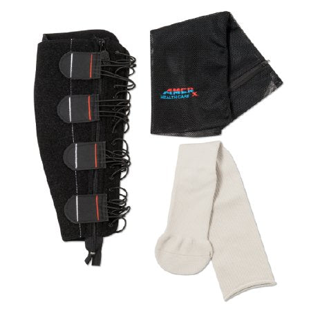 AMERX Health Care Compression Wrap with Liner EXTREMIT-EASE® X-large Red / Black Leg - Case of 12 - E10144-CS