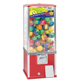 SmileMakers Toy Dispenser SmileMakers Red / Orange Metal Manual 180 Toy Capsules Countertop - Each - VMA25-EA