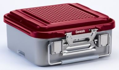 V. Mueller Sterilization Container Genesis® 6-2/5 C 11-1/5 X 28-1/8 Inch - Each - CD5-61C-RED-EA