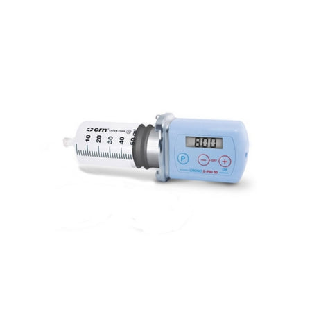 Intra Pump Infusion Systems Syringe Infusion Pump Crono S-PID 50 CR 123A 3V Lithium Battery NonWireless 50 mL Dedicated Syringe 5 to 50 mL at 1 mL Stages LCD - Each - CRONO SPID50-EA