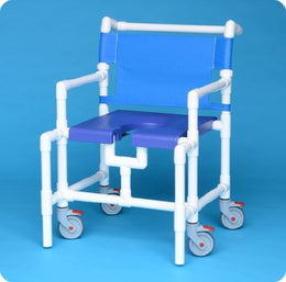 IPU Shower Chair ipu® Fixed Arms PVC Frame Mesh Backrest 28 Inch Seat Width 450 lbs. Weight Capacity - Each - SC8200 OS-EA