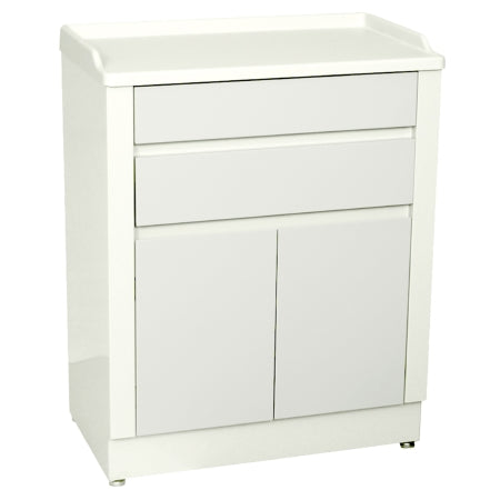 UMF Medical Modular Treatment Cabinet 6120 Model Floor Standing Steel 2 Drawers 1 Shelf Keyed Locks - Each - 6120-EA