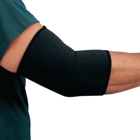 Patterson Medical Supply Elbow Sleeve With Strap Rolyan® Small Pull-On Left or Right Elbow 9 to 10 Inch Elbow Circumference Black - Each - 781306-EA