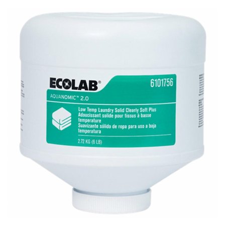 EcoLab Laundry Detergent Aquanomic™ 2.0 Solid Clearly Plus 6 lbs. Bottle Capsule Scented - Case of 1 - 6101756-CS