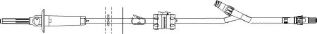 ICU Medical Primary IV Administration Set ICU Gravity Without Port Without Filter 188 Inch Tubing - Case of 50 - B9870-CS