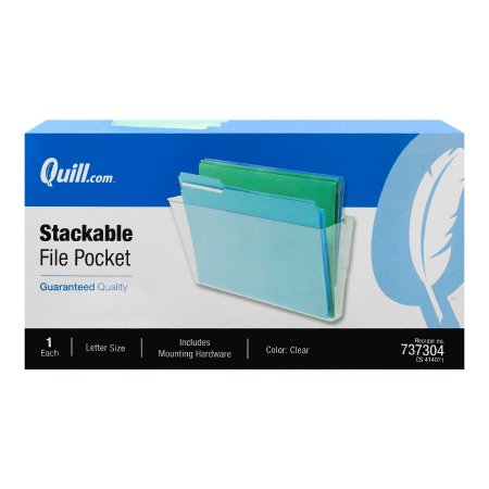 Medical Arts Press Chart Holder Quill Brand® Clear 1 Pocket Top Opening - Each - 901-737304-EA