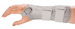 Alimed Wrist Brace Freedom® Short Immobilizer Fabric / Metal / Vinyl Left Hand Light Gray Medium - Each - 2970003472-EA