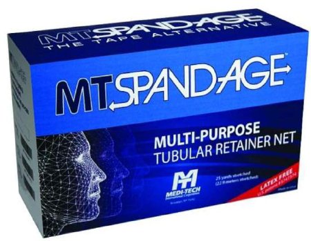 Medi-Tech International Elastic Net Retainer Dressing MT Spandage™ Pre-Cuts with Cut Outs Tubular / Pre-Cut Elastic 10 Inch Length Size 7 White Full Head Mask NonSterile - Case of 50 - MT7-01-CS