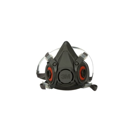 3M 3M™ 6000 Reusable Respirator Industrial Half Face 4 Point Adjustable Head Strap Large Gray - Case of 24 - 6300-CS