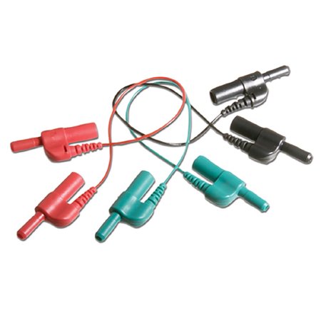 Natus Medical Stackable Electrode Jumper / Linker Natus® 6 Inch Lead, 1.5 mm Touch-proof Connectors (Male / Female at Both Ends) For EEG Electrodes - Pack of 3 - 102108-PK