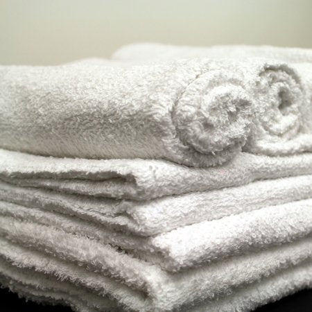 Royal Blue Intl Washcloth Royal Silver Basics 12 X 12 Inch White Reusable - Case of 1200 - 100659-CS