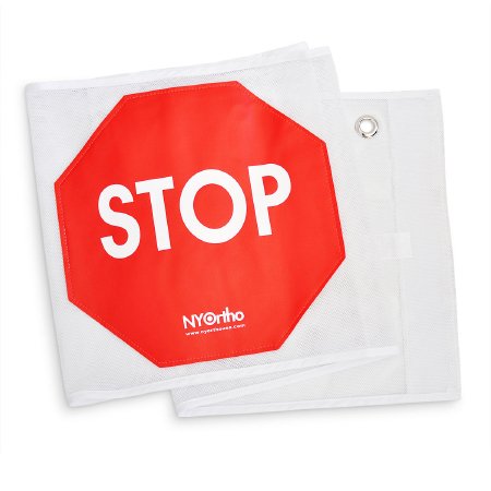 New York Orthopedic Door Sign Restricted Access Door Guard STOP - Each - 9797-48-EA