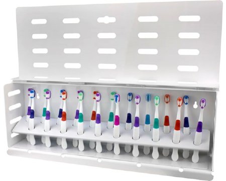 Plak Smacker Toothbrushes with Rack Assorted Colors - Each - 41013W-EA