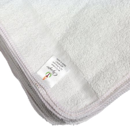 Royal Blue Intl Washcloth Olympic Elegance 12 X 12 Inch White Reusable - Case of 300 - 106302-CS