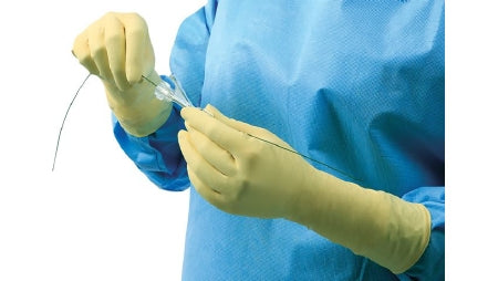 Alimed Radiation Reducing Glove AliMed® Size 8.5 Sterile Pair Synthetic Rubber Extended Cuff Length Smooth Yellow Not Chemo Approved - Pack of 5 - 2970017527-PK