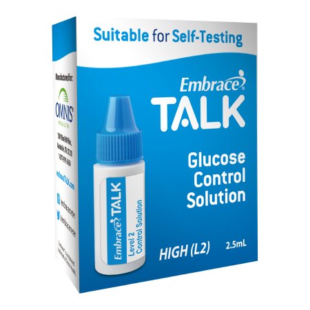 Omnis Health Blood Glucose Control Solution Embrace® Talk 2.5 mL Level 2 - Each - APX03AB0317-EA