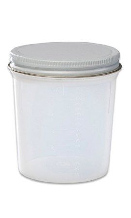 Cardinal Specimen Container 120 mL (4 oz.) Screw Cap Unprinted NonSterile - Case of 500 - 8889207034-CS