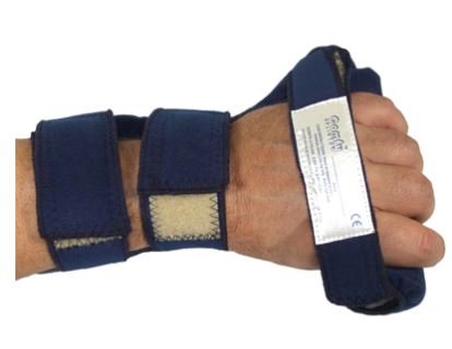 Fabrication Enterprises Contracture Hand Splint ComfySplints™ C-Grip Foam / Terry Cloth / Steel Right Hand Blue Medium - Each - 24-3041R-EA
