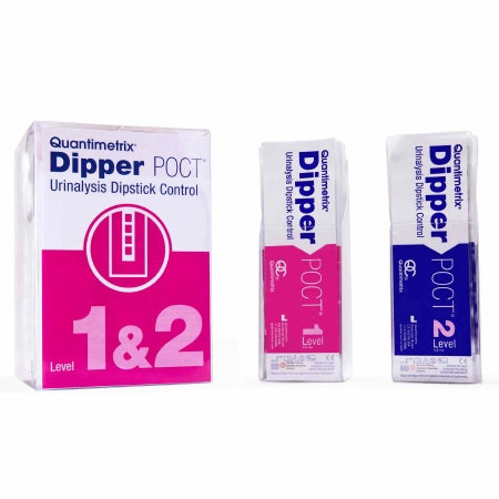 Quantimetrix Urinalysis Control Quantimetrix Dipper POCT 2 Level Kit 62 X 1.5 mL - Box of 62 - 1400-01-BX
