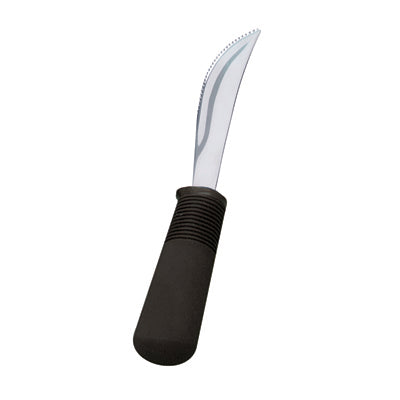 Fabrication Enterprises Rocker Knife Good Grips® Right / Left Hand Angled Black Stainless Steel - Each - 61-0226-EA