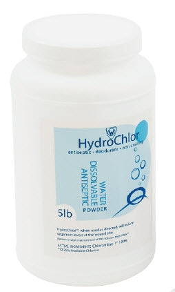 Fabrication Enterprises HydroChlor™ Whirlpool Disinfectant Cleaner Bactericidal Manual Pour Powder 5 lbs. Bottle Scented NonSterile - Box of 4 - 68-0250-BX