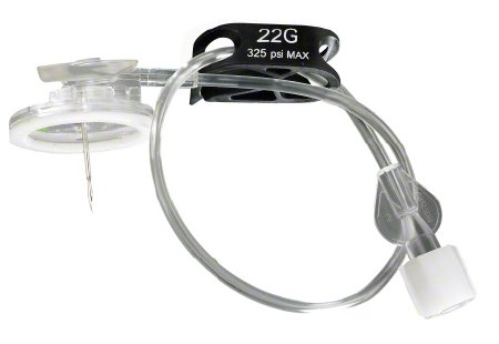 B. Braun Huber Needle Infusion Set Surecan™ Safety II 22 Gauge 3/5 Inch 7-1/2 Inch Tubing Without Port - Case of 100 - 4447010-02-CS