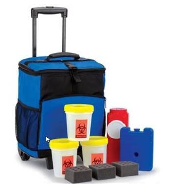 Hopkins Medical Products Roller Bag Hopkins® Blue / Black 9 X 13-3/4 X 16 Inch - Each - 537635-EA