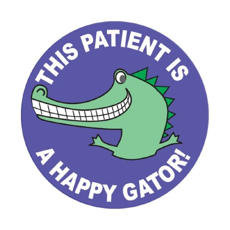 Precision Dynamics pdc® 250 per Unit This Patient is a Happy Gator Sticker - Roll of 1 - 59708855-RL