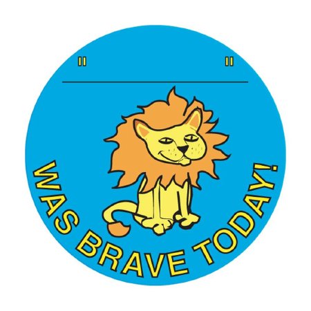 Precision Dynamics pdc® 250 per Unit I Was Brave Today Sticker - Roll of 1 - 59708867-RL
