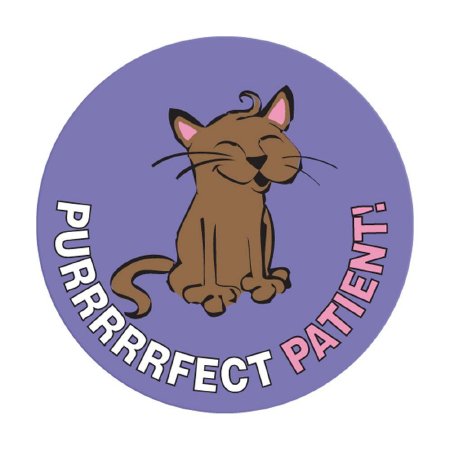 Precision Dynamics pdc® 250 per Unit Purrrrfect Patient Sticker - Roll of 1 - 59708872-RL