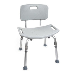 McKesson Bath Bench McKesson Without Arms Aluminum Frame Removable Backrest 19-1/4 Inch Seat Width 300 lbs. Weight Capacity - Each - 146-12202KD-1-EA