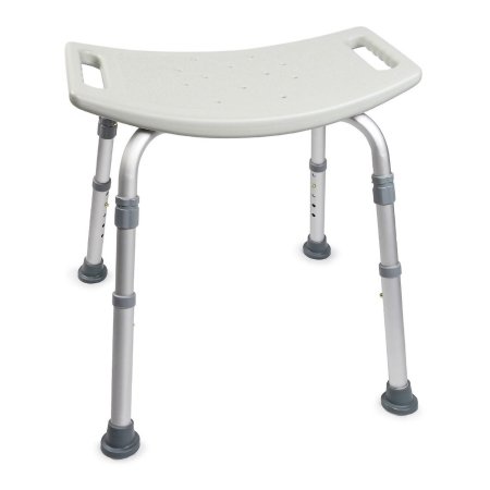 McKesson Bath Bench McKesson Without Arms Aluminum Frame Without Backrest 19-1/4 Inch Seat Width 300 lbs. Weight Capacity - Each - 146-12203KD-1-EA