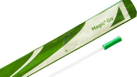 Bard Urethral Catheter Magic3® Coude Tip Hydrophilic Coated Silicone 12 Fr. 16 Inch - Case of 30 - 50812G-CS