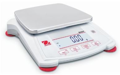 Fisher Scientific Food / Lab Scale Ohaus® Digital LCD Display 1200 Gram Capacity Red / White AC Adapter / Battery Operated - Each - 01922403-EA