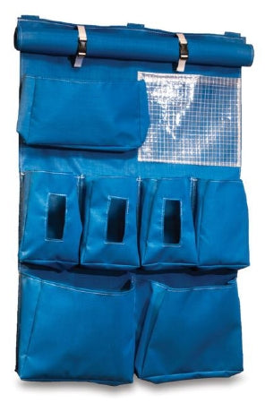 Market Lab Inc PPE Dispenser MarketLab Door Mount Blue 5 X 26-3/4 X 36 Inch Mesh - Each - 18065-BL-EA