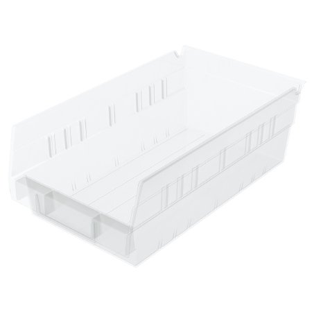 Akro-Mils Shelf Bin Clear Industrial Grade Polymers 4 X 6-5/8 X 11-5/8 Inch - CT/12 - 30130SCLAR-CT