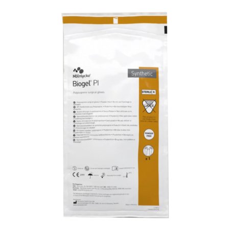Molnlycke Surgical Glove Biogel® PI Size 8 Sterile Polyisoprene Standard Cuff Length Micro-Textured Ivory Chemo Tested - Case of 200 - 40880-CS