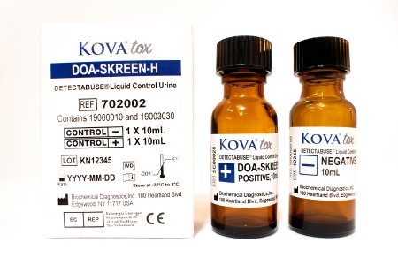 Kova International Drugs of Abuse Control Detectabuse® DOA-Skreen 17-Drug Panel Positive Level / Negative Level 2 X 10 mL - Each - 702002-EA