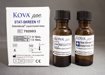 Kova International Drugs of Abuse Control Detectabuse® Stat-Skreen® Positive Level / Negative Level 2 X 10 mL - Each - 702003-EA