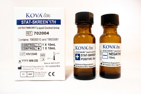Kova International Drugs of Abuse Control Detectabuse® Stat-Skreen® Positive Level / Negative Level 2 X 10 mL - Each - 702004-EA