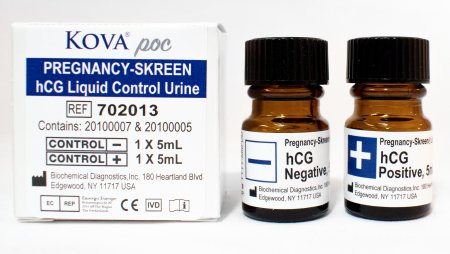 Kova International Reproductive Endocrinology Assay Control Pregnancy-Skreen® Human Chorionic Gonadotropin (hCG) Positive Level / Negative Level 2 X 5 mL - Each - 702013-EA