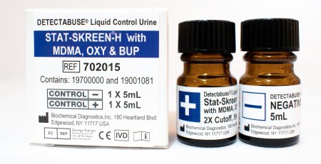 Kova International Drugs of Abuse Control Detectabuse® Stat-Skreen® DOA 15-Drug Panel, OPI2000 Positive Level / Negative Level 2 X 5 mL - Each - 702015-EA