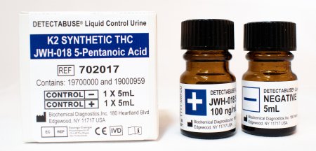Kova International Drugs of Abuse Control Detectabuse® Synthetic THC Positive Level / Negative Level 2 X 5 mL - Each - 702017-EA