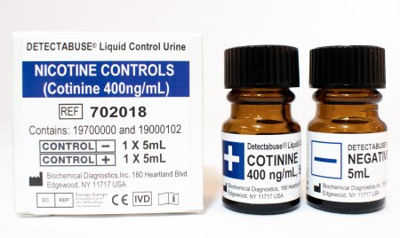 Kova International Drugs of Abuse Control Detectabuse® Nicotine Positive Level / Negative Level 2 X 5 mL - Each - 702018-EA