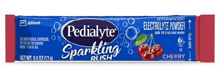 Abbott Nutrition Oral Electrolyte Solution Pedialyte® Sparkling Rush™ Powder Packs Cherry Flavor 0.6 oz. Electrolyte - Case of 36 - 67220-CS