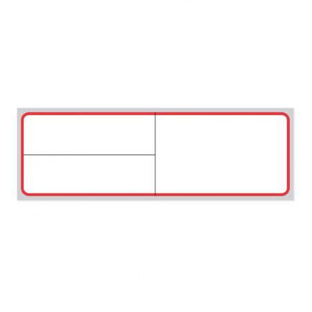 Precision Dynamics Blank Label Thermal Label White Paper 1-1/4 X 4 Inch - Roll of 1 - LDWHP67-RL