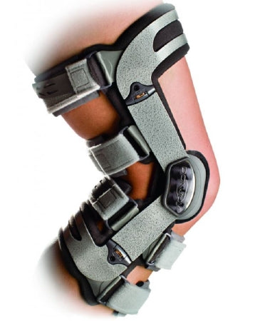 DJO Knee Brace OA Adjuster™ 3 Medial 2X-Large D-Ring / Hook and Loop Strap Closure 26-1/2 to 29-1/2 Inch Thigh Circumference Right Knee - Each - 11-1590-6-EA
