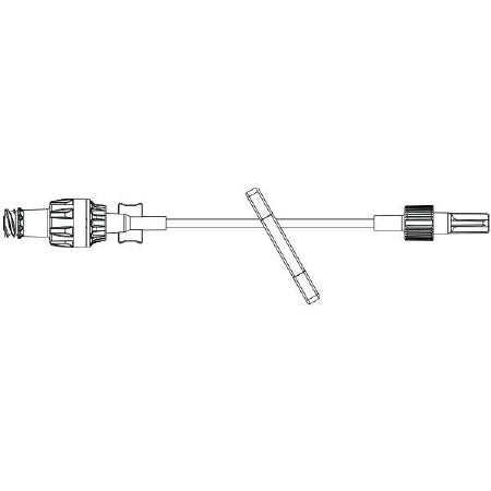 Baxter IV Extension Set Baxter® Needle-Free Port Micro Bore 7-7/10 Inch Tubing Without Filter Sterile - Case of 200 - 7N8310-CS